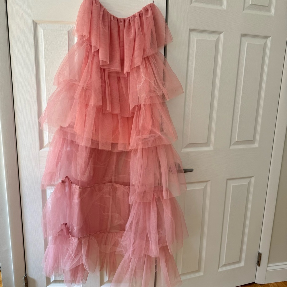 Fab’rik Lilly strapless high low tulle dress